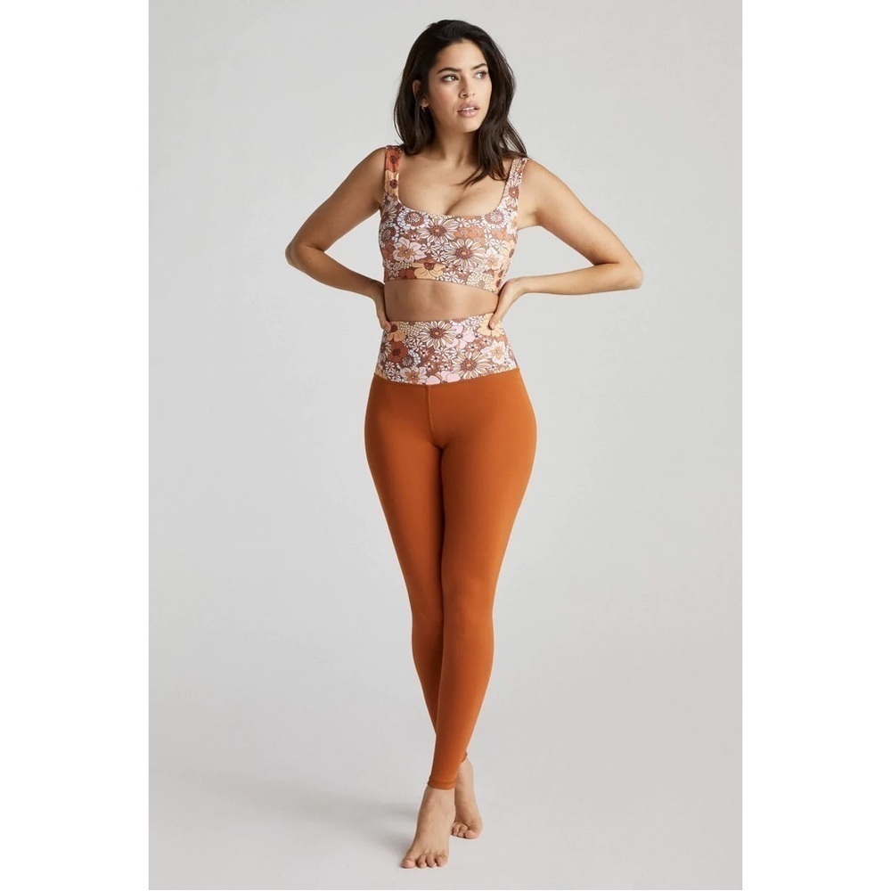 Nwt Strut This x Happily Grey Twiggy Legging in Ginger Retro 70s Blossom Medium